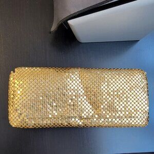 Vintage inspired  gold mesh clutch